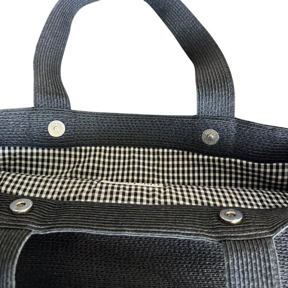 ERIC JAVITS Natural Raffia Squishee VTG Shoulder Handbag Tote Comfy Straps Tan - Picture 6 of 8